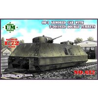 OB-3 armored railway car with two T-26 von Unimodels
