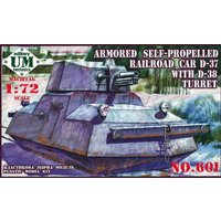 Railroad car D-37 with D-38 turret Railroad car D-37 with D-38 turret von Unimodels