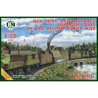 Red army anty-aircraft armored train of the second WWII von Unimodels