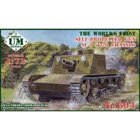 SU-1 (T-26 chassis) self-propelled gun, plastic tracks von Unimodels