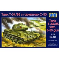 T-34/85 with S-53 gun von Unimodels