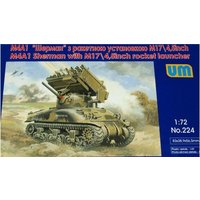 Tank M4A1 w. M17/4,5inch rocket launcher von Unimodels