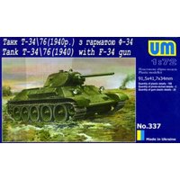 Tank T-34/76 (1940) with gun F-34 von Unimodels