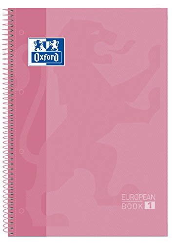 Unipapel 8412771007102 – Perforierter Schreibblock A4 80 Blatt 5 x 5, Pink, 5 Stück von Oxford