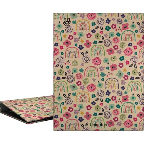 Unipapel - A5-Ringordner, umweltfreundlich, Karton und 100% recyceltes Papier, 4 Ringe, 20 mm rund, Uninature Design Hawai, FSC Recycled 100%, perfekt für Notizen und Organisieren von Unipapel