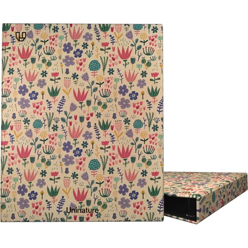 Unipapel - A5-Ringordner, umweltfreundlich, Karton und 100 % recyceltes Papier, 4 Ringe, 20 mm rund, Uninature Design Holland, FSC Recycled 100 %, perfekt für Notizen und Organisieren von Unipapel