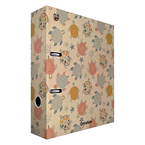 Unipapel Aktenordner aus Kraftpapier A4, recycelt, Rücken 65 mm, mit Öse und Rado | Uninature Design Schildkröten | FSC Recycled 100% Unipapel Aktenordner aus Kraftpapier A4, recycelt, Rücken 65 mm, mit Öse und Rado | Uninature Design Schildkröten | FSC Recycled 100% von Unipapel