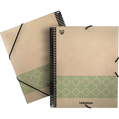 Unipapel | Ökologische Hüllenmappe | Spiralbindung | 40 transparente Hüllen | 100% recycelte Karton- und Krafthüllen | Uninature Concept Green | Maxibans | FSC zertifiziert Unipapel | Ökologische Hüllenmappe | Spiralbindung | 40 transparente Hüllen | 100% recycelte Karton- und Krafthüllen | Uninature Concept Green | Maxibans | FSC zertifiziert von Unipapel