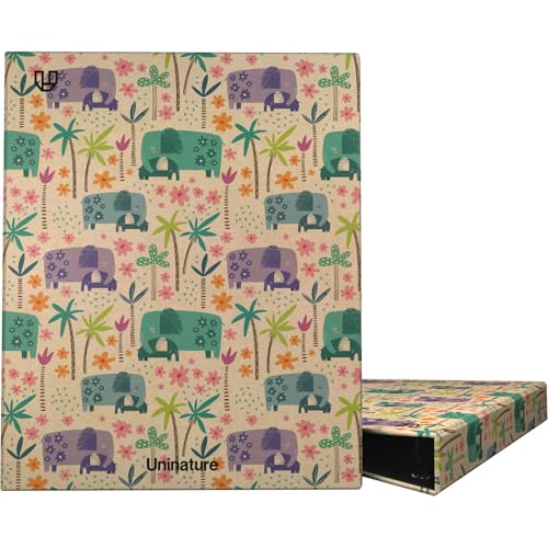 Unipapel - Ökologischer A4-Ringordner, Karton und Papier, 100% recycelt, 4 Ringe, 25 mm, D-Form, Uninature Design India, FSC Recycled 100%, perfekt für die Archivierung von Dokumenten und Notizen von Unipapel
