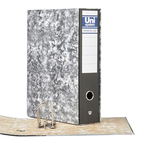 Unipapel Ordner mit Hebel und Box, Folio-Größe, 65 mm, vernickelt, Öffnung an der Vorderseite, lange Kantenschale, 35 x 29 x 7,5 cm, gefütterter Karton, meliert, Unisex-Novoclas, FSC-zertifiziert Unipapel Ordner mit Hebel und Box, Folio-Größe, 65 mm, vernickelt, Öffnung an der Vorderseite, lange Kantenschale, 35 x 29 x 7,5 cm, gefütterter Karton, meliert, Unisex-Novoclas, FSC-zertifiziert von Unipapel