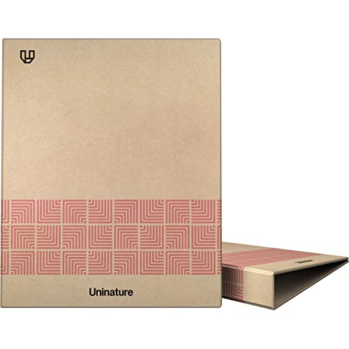 Unipapel Ringbuch aus Kraftpapier, A4, 100% recycelt, Violett, 4 Ringe, 25 mm, D-Form, Uninature Concept, FSC zertifiziert von Unipapel