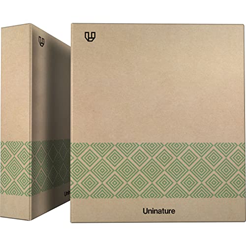Unipapel Ringbuch aus recyceltem Kraftpapier | A4 | Grün | 4 gemischte Ringe 40 mm | Uninature Concept | FSC zertifiziert von Unipapel