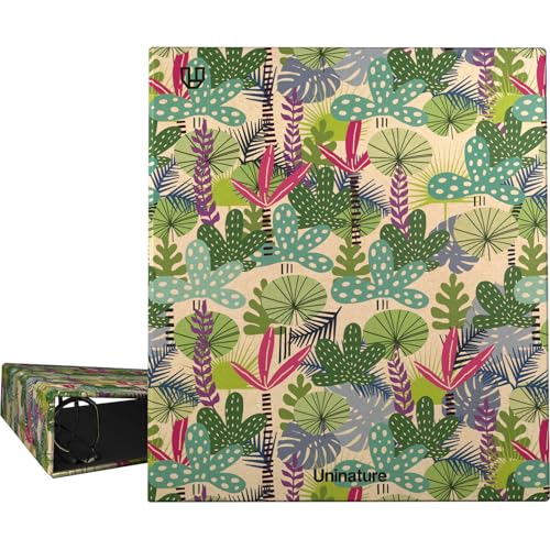 Unipapel Ringordner aus recyceltem Kraftpapier, A4, 4 gemischte Ösen, 40 mm, Uninature Design Amazonas, FSC Recycled 100%, perfektes Schul- und Büromaterial von Unipapel