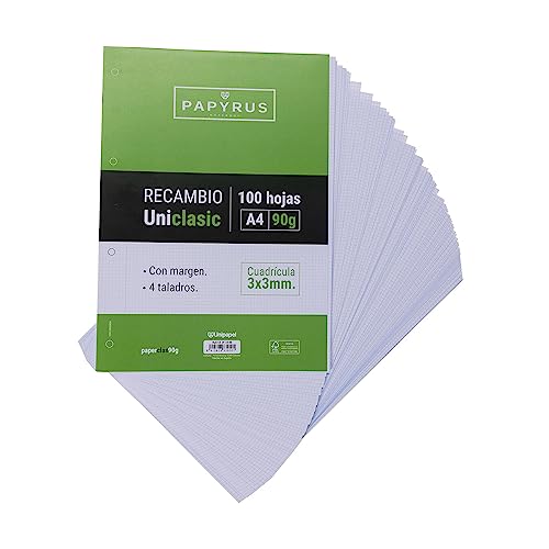 Unipapel kariert, 3 x 3 mm, 90 g, mit Rand, 4 Löcher, Papier, mehrfarbig, A4 Unipapel kariert, 3 x 3 mm, 90 g, mit Rand, 4 Löcher, Papier, mehrfarbig, A4 von Unipapel
