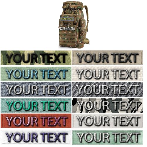 Custom Hook & Loop Patches, Personalisierung mit Name & Logo, Personalisierung mit einzigartigen Mustern, Tactical ID Police Patch für Weste, Sheriff, Sicherheit, Molle, Militär, Rucksack, Duty Bag. von Uniqora