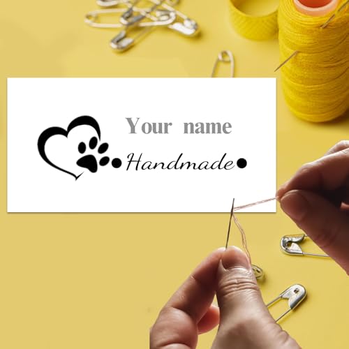 Personalisierte Nähanhänger Custom Name, Custom Sew-On Tags Für Handgefertigte Artikel, Waschbare Satinetiketten Für Kleidung. (Style 1) von Uniqora