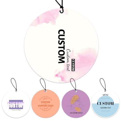 Uniqora Individuelle Hängeetiketten, personalisierte Kleidungsanhänger mit Logo und Text für handgefertigte Artikel, Business, Bekleidung, Schmuck, Hochzeiten, Muttertag, Geschenk-Etiketten (Stil 3) Uniqora Individuelle Hängeetiketten, personalisierte Kleidungsanhänger mit Logo und Text für handgefertigte Artikel, Business, Bekleidung, Schmuck, Hochzeiten, Muttertag, Geschenk-Etiketten (Stil 3) von Uniqora