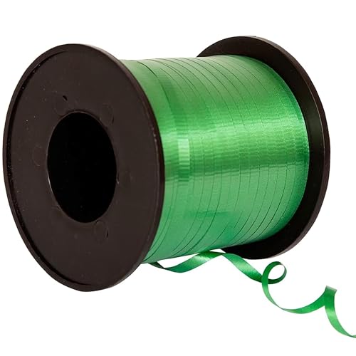 Unique 4866 Partyzubehör Geschenkband – 457 m – Smaragdgrün (1 Stück), Plastic, Emerald Green von Unique