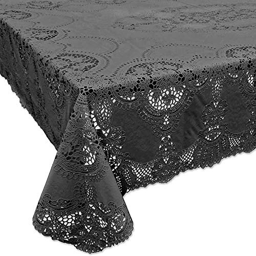 Tischdecken Amira Vinyl 137x180cm dark grey Tischdecken Amira Vinyl 137x180cm dark grey von Unique Living