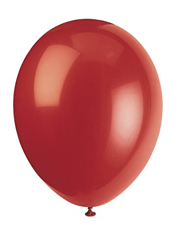 Latex-Party-Luftballons - 30 cm - Kirschrot - Packung mit 50 Stück von Unique