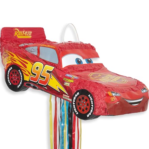 Disney Cars Lightning McQueen Pinata - Zugschnur von Unique Party