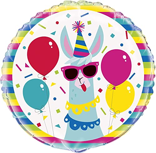 Folien-Geburtstags-Luftballon - 45 cm - Lama-Party Folien-Geburtstags-Luftballon - 45 cm - Lama-Party von Unique