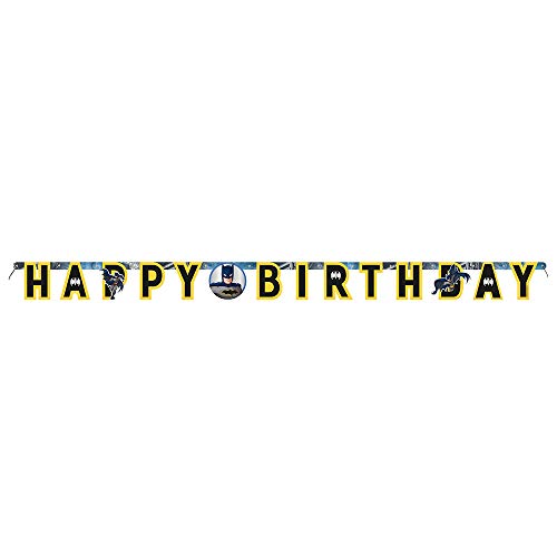 Geburtstagsbuchstaben-Banner - 1,75 m - Batman-Party von Unique