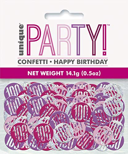Konfetti zum 100. Geburtstag - 14 g - Glitzer Rosa & Silber Geburtstag Konfetti zum 100. Geburtstag - 14 g - Glitzer Rosa & Silber Geburtstag von Unique