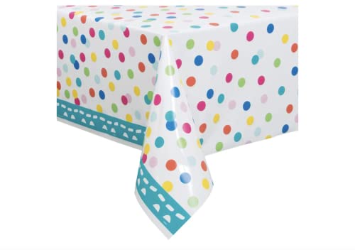 Kunststoff-Tischdecke - 2,13 m x 1,37m - Konfetti-Torten-Geburtstagsfeier Kunststoff-Tischdecke - 2,13 m x 1,37m - Konfetti-Torten-Geburtstagsfeier von Unique
