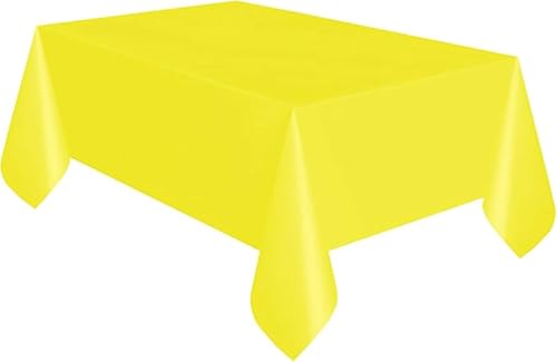 Kunststoff-Tischdecke - 2,74 m x 1,37 m - Gelb Kunststoff-Tischdecke - 2,74 m x 1,37 m - Gelb von Unique