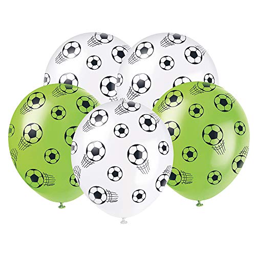 Latex-Luftballons - 30 cm - Fußballparty - 5er-Pack von Unique