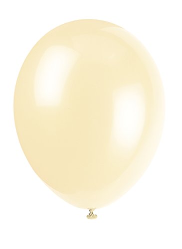Latex-Party-Luftballons - 30 cm - Elfenbein-creme - 10er-Pack von Unique Party