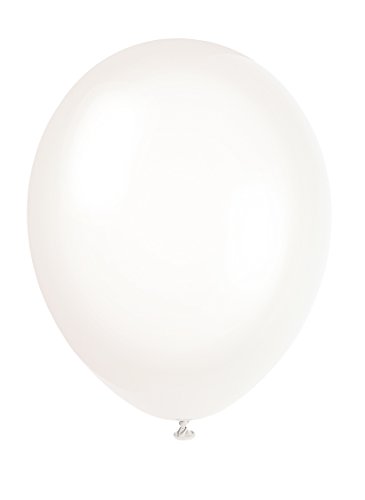 Latex-Party-Luftballons - 30 cm - Transparent - Packung mit 50 Stück, Farblos von Unique