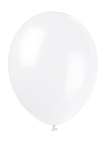 Latex-Party-Luftballons - 30 cm - Weiß - Packung mit 50 Stück von Unique