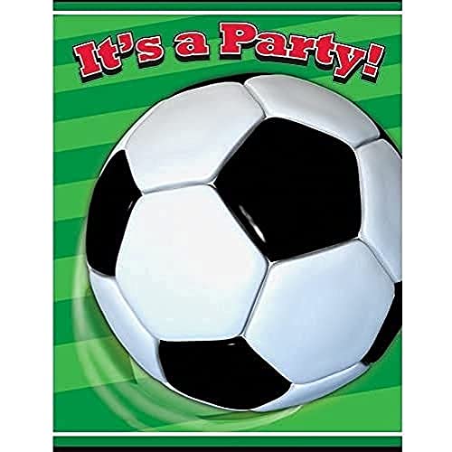 Partyeinladungen - Fußballparty - 8er-Pack von Unique