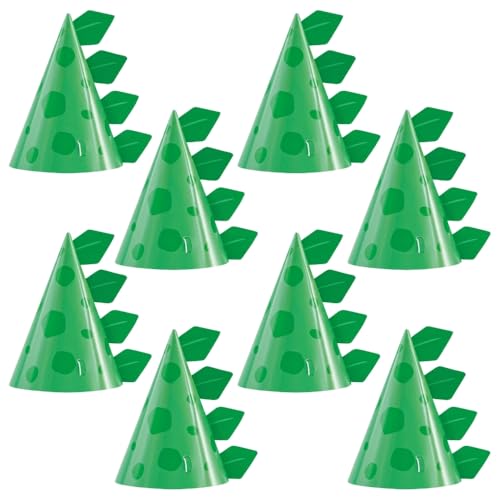 Partyhüte - Blau & Grün Dinosaurier-Party - 8er-Pack, 15 cm x 10 cm Partyhüte - Blau & Grün Dinosaurier-Party - 8er-Pack, 15 cm x 10 cm von Unique