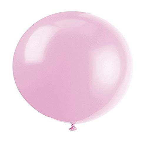 Riesen-Latex-Party-Luftballons - 90 cm - Pastellrosa - 6er-Pack von Unique