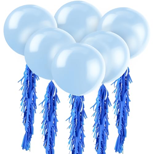 Riesen-Latex-Party-Luftballons - 90 cm - Tintenblau - 6er-Pack von Unique