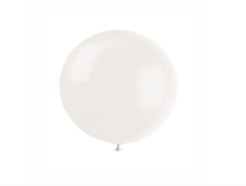 Unique 56722 Riesige Latexballons, weiß (Leinenweiß), 36 Zoll/91 cm, 6 Stück Luftballons von Unique