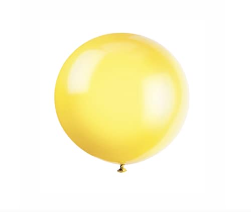 Riesen-Latex-Party-Luftballons - 90 cm - Zitronengelb - 6er-Pack von Unique