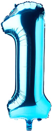 Riesenzahl 1 Luftballon - 86 cm - Hellblau Riesenzahl 1 Luftballon - 86 cm - Hellblau von Unique
