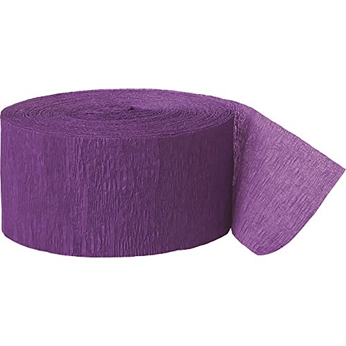 Unique Party Krepppapier Band-Rolle (24,5m) (Einheitsgröße) (Violett) von Unique Party