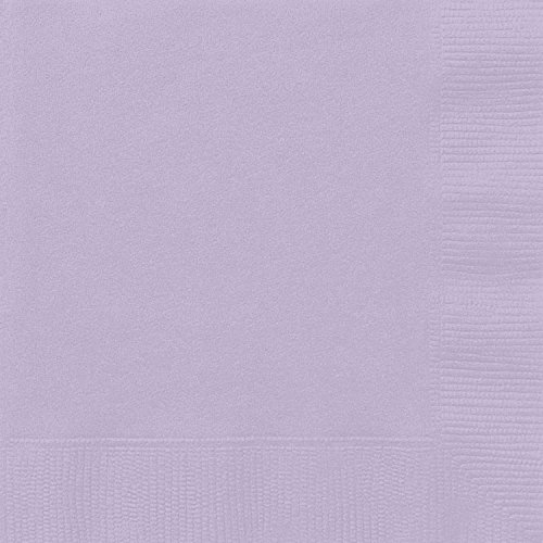 Unique Party Supplies 31352 Papierservietten - 16,5 cm - Lavendelfarben - Packung mit 20 Stück Unique Party Supplies 31352 Papierservietten - 16,5 cm - Lavendelfarben - Packung mit 20 Stück von Unique