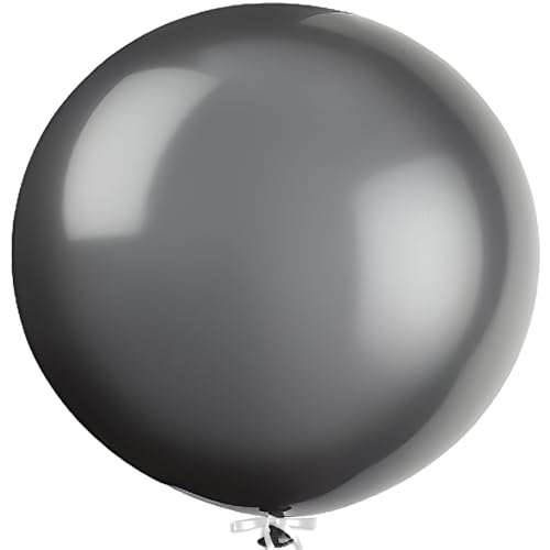 Unique Party Supplies 56728 Riesen-Latex-Party-Luftballons - 90 cm - Schwarz - 6er-Pack von Unique