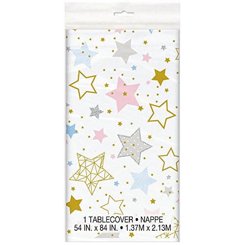 Unique Party Supplies 72413 Kunststoff-Tischdecke - 2,13 m x 1,37m - Funkel, funkel, kleiner Stern-Babyparty Unique Party Supplies 72413 Kunststoff-Tischdecke - 2,13 m x 1,37m - Funkel, funkel, kleiner Stern-Babyparty von Unique