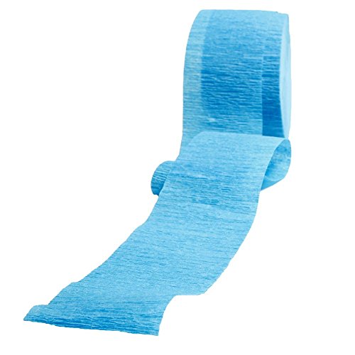 Unique Party Supplies 7943 Unique Party 6343 party decoration Tissue Paper Crepe Streamers, Papier, babyblau, 81ft von Unique