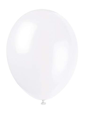 Unique Party Supplies 80002 Latex-Party-Luftballons - 30 cm - Weiß - 10er-Pack von Unique