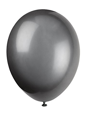 Unique Party Supplies 80014 Latex-Party-Luftballons - 30 cm - Schwarz - 10er-Pack von Unique