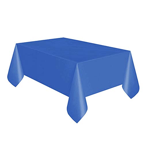 Unique Party Supplies Tischdecke aus Kunststoff, wiederverwendbar in 19 verschiedenen Farben (Einheitsgröße) (Königsblau) von Unique