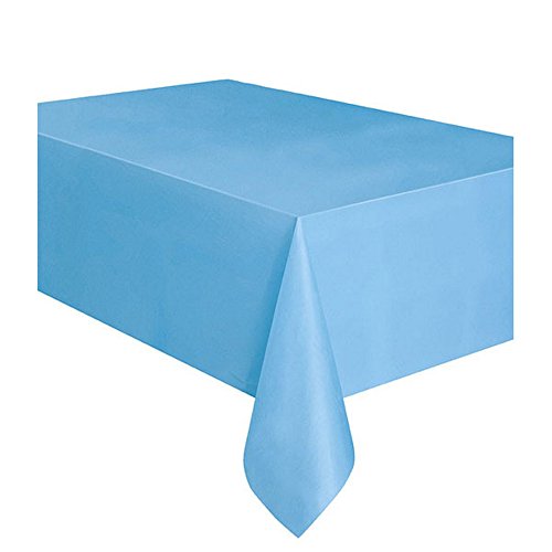 Unique Party Tischdecke aus Kunststoff, wiederverwendbar, rechteckig, erhältlich in 19 Farben, blau onesize von Unique Party